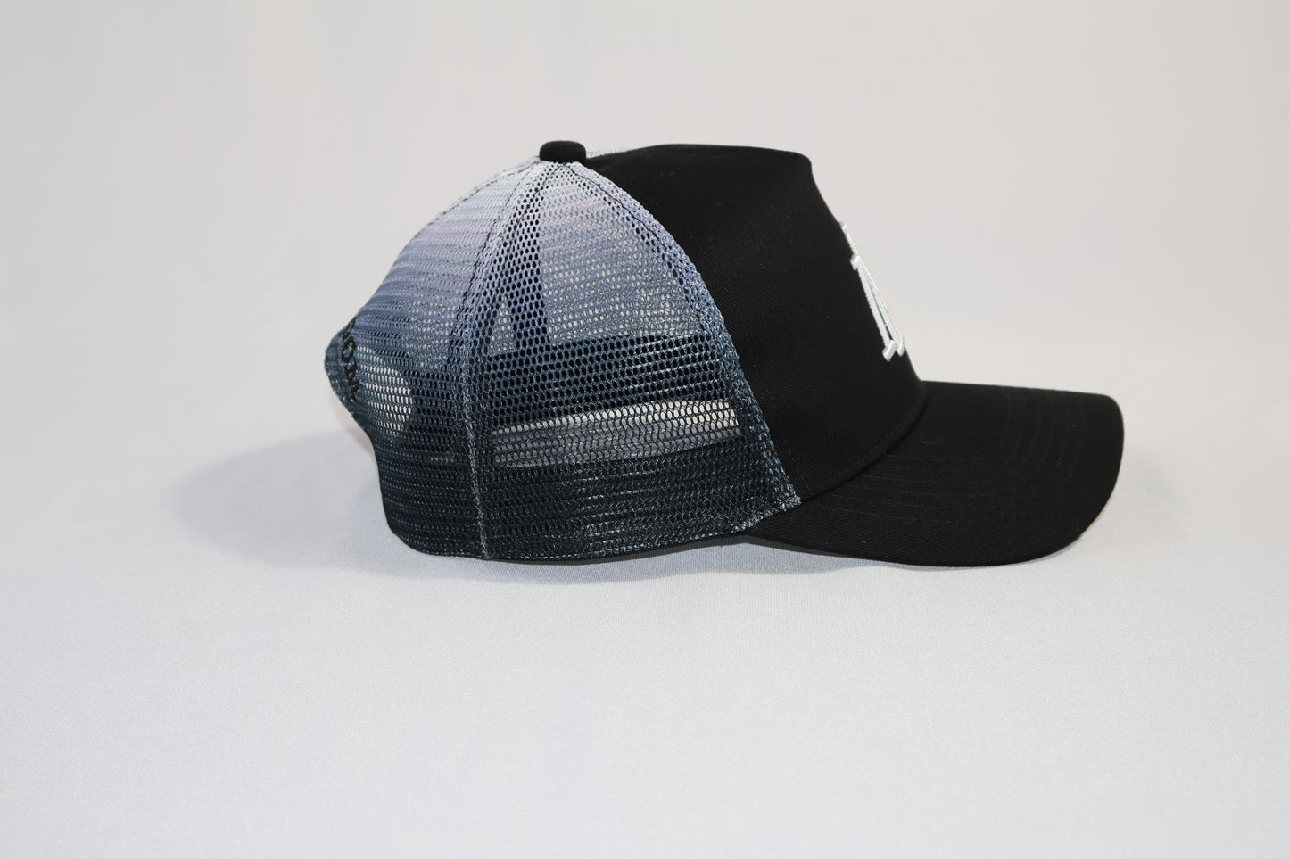 Unisex Trucker Cap- Black & Pink | Adjustable Mesh Hat With Embroidered Logo