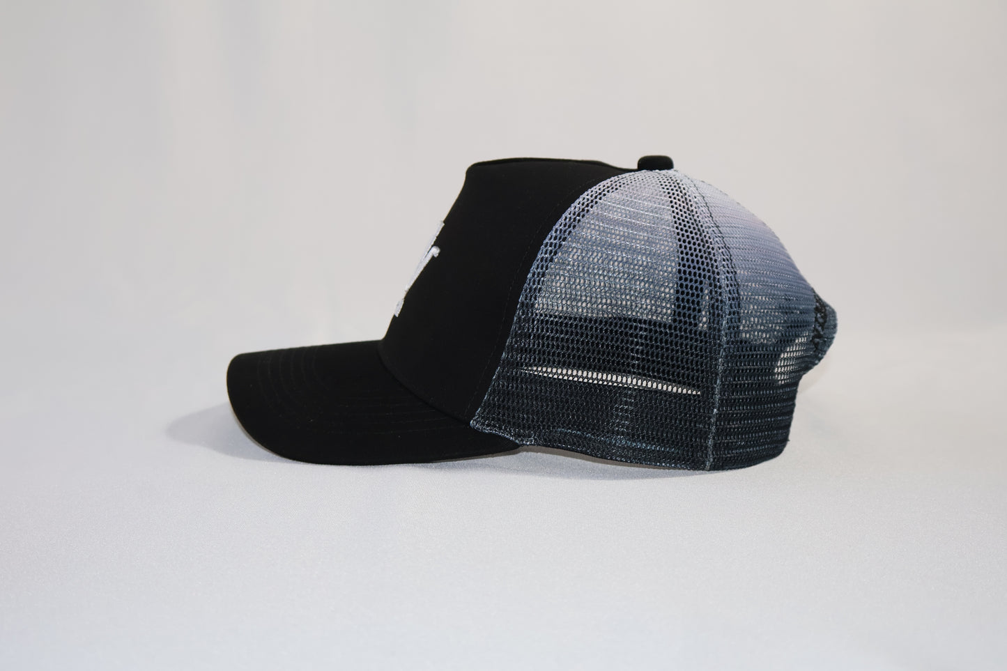 Unisex Trucker Cap- Black & Pink | Adjustable Mesh Hat With Embroidered Logo